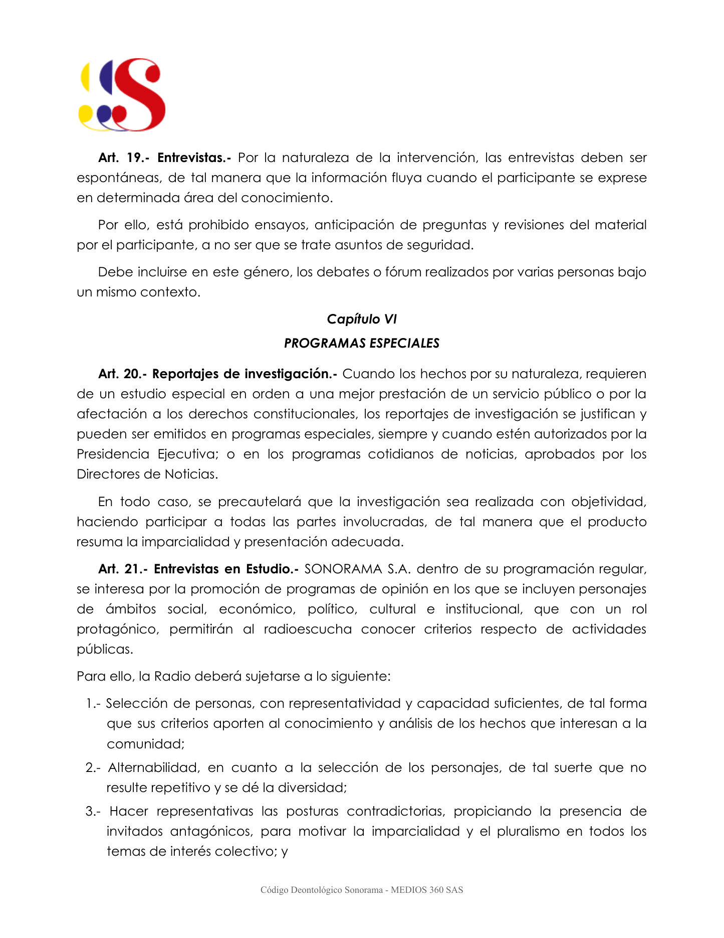 C?digo Deontol?gico Sonorama - p?gina 10