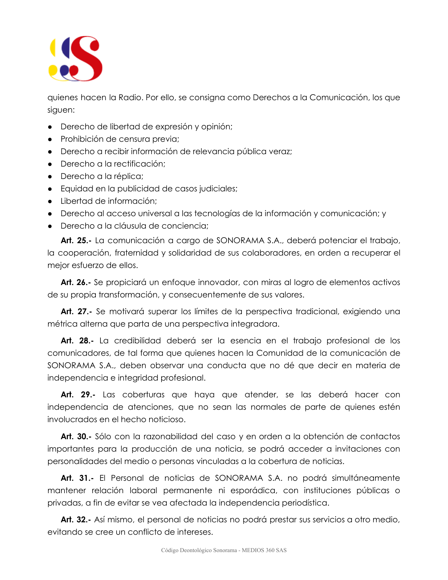 C?digo Deontol?gico Sonorama - p?gina 12